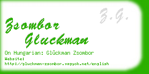 zsombor gluckman business card
